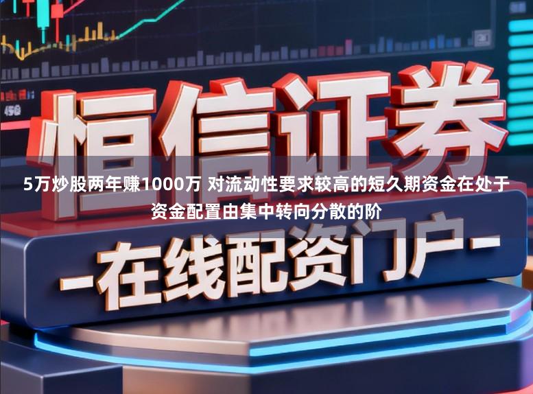 5万炒股两年赚1000万 对流动性要求较高的短久期资金在处于资金配置由集中转向分散的阶