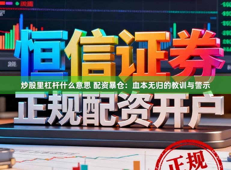 炒股里杠杆什么意思 配资暴仓:血本无归的教训与警示